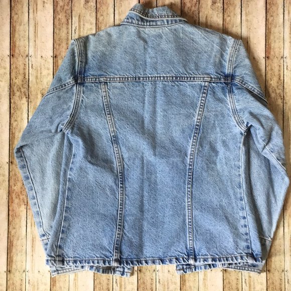 Vintage 90’s Y2K Moda International Light Wash Denim Jean Jacket Small - Picture 6 of 6